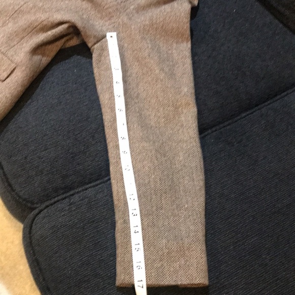 Worthington Brown Tweed Wool Blend Skirt Suit Pleated Hem Side Zip Lined-12 - Picture 16 of 16